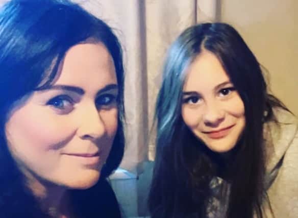 Olivia Austin, pictured on the right, with her mum Emma
