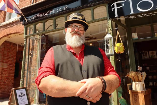 The Midnight Realm Shop Shropshire St Market Drayton. Owner Philip Payne