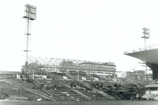 The Jack Harris Stand replaced the South Bank terrace