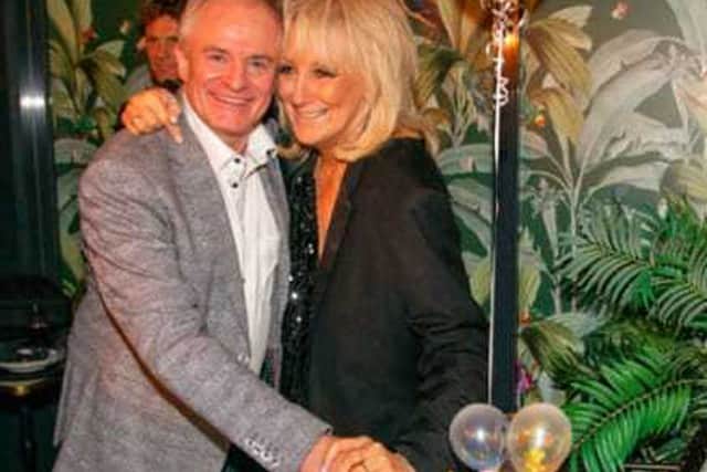 Vicky was engaged to comedian Bobby Davro