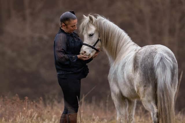 Cath Evans with Lilly. Photo: Cath Evans