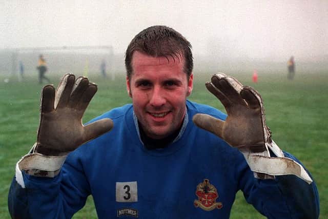 [MIKE STOWELL DB]Caption:	JUST IN CASE...WOLVES PENALTY HERO MIKE STOWELL AFTER PRACTICING HIS PENALTY SAVES AT THE COSFORD TRAINING GROUND.Byline:	.Credit:	DAVE BAGNALLObject name:	MIKE STOWELL DBCategory:	Caption writer:	.Original transmission reference:	.793Special instructions:	City:	TOWNOriginating Program:	8BIMDate:	16/1/96Time:	13:57:57
