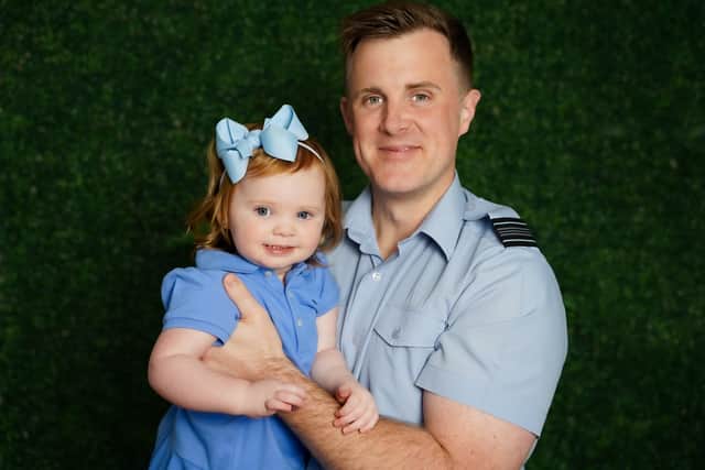 A recent photo of Charlotte with her dad