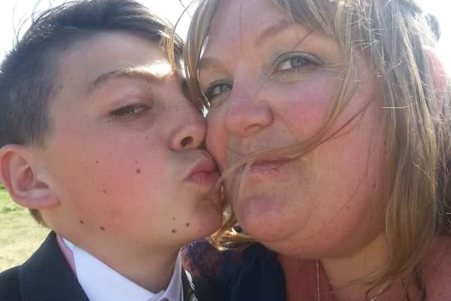 Emma with her son Adam
