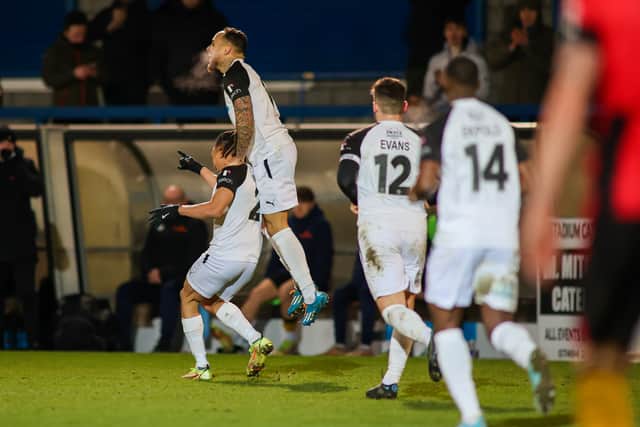 Kai Williams gets on the scoresheet (Ashley Griffiths - Grifftersworld Photography)