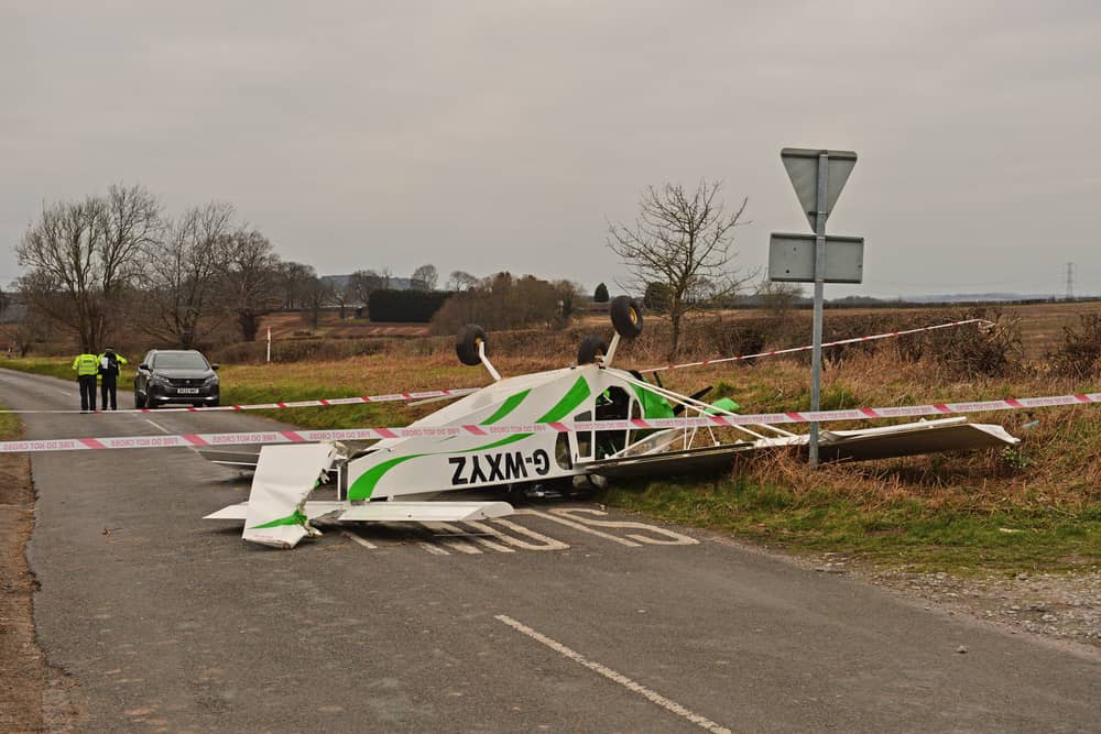 The Zenair light aircraft crashed in Doctors Lane near Kingswinford in March 2023. 