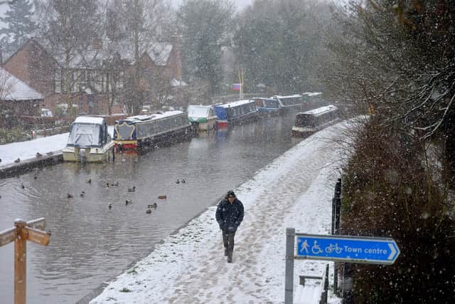 Market Drayton in the snow