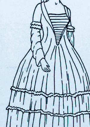 An illustration from reports of the Grey Lady that supposedly haunted Badger Hall and the village. This picture of the Grey Lady is from the book Haunted Places of Shropshire by Rupert Matthews