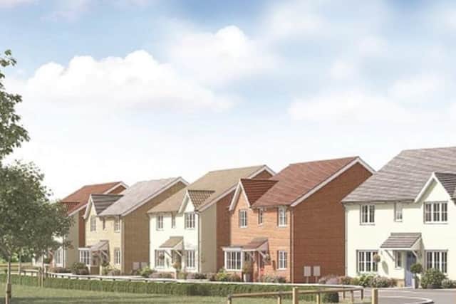 An artist's impression of the homes proposed for Kinver