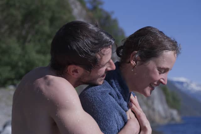 Gaspard Ulliel as Mathieu and Vicky Krieps as Helene in More Than Ever