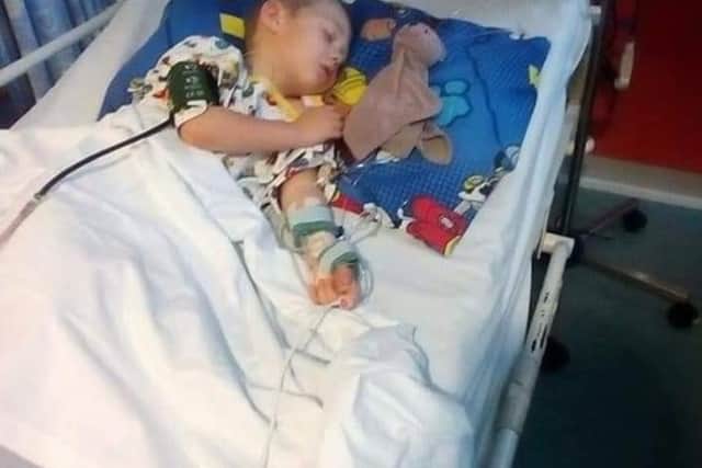 Bayley in hospital