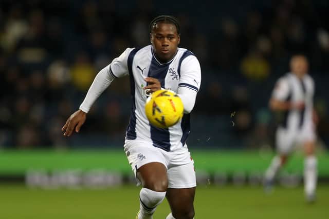 Reyes Cleary in action for Albion against Chesterfield at The Hawthorns in the FA Cup. (Photo by Adam Fradgley/West Bromwich Albion FC via Getty Images).