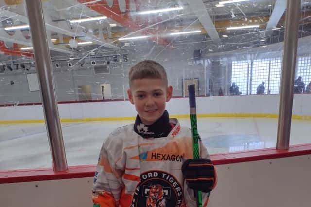 Bayley on the ice rink
