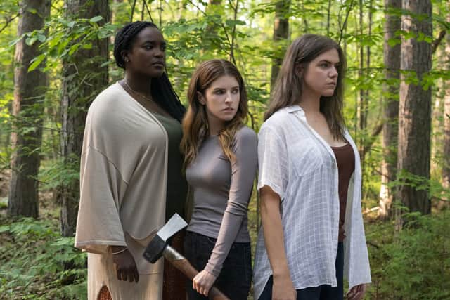 Alice, Darling: Wunmi Mosaku as Sophie, Anna Kendrick as Alice and Kaniehtiio Horn as Tess