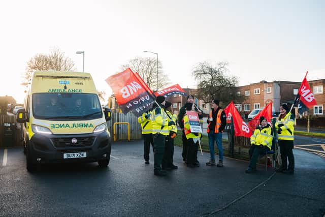 Union ranks swelling as Shropshire ambulance service staff stage strike