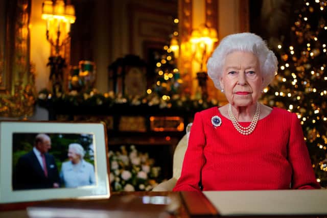 The Queen recorded her final Christmas broadcast at Windsor Castle in 2021