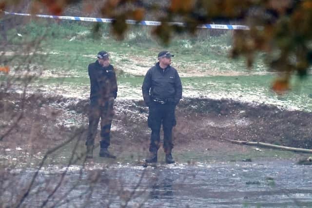 Police at the scene
