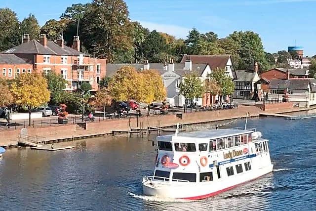 Cruising along the River Dee in Chester