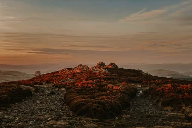 Sunrise over Stiperstones in Shropshire