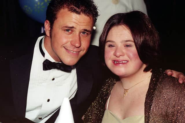 Craig Phillips with Joanne Harris in 2001
