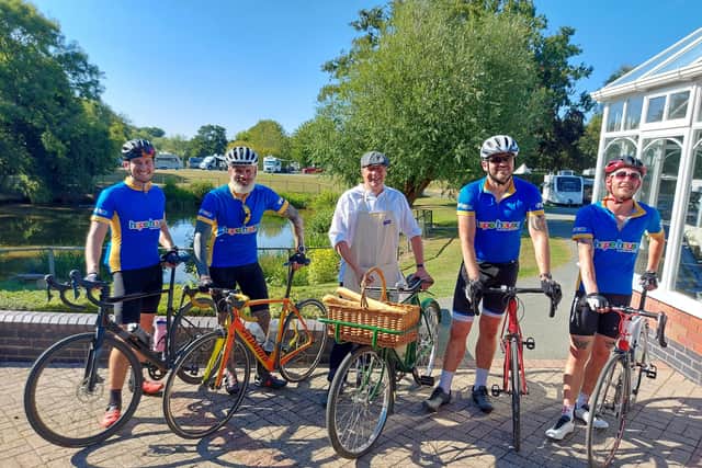 The Morris Lubricants cycle team of, from left, Owen Lloyd, Kim Marmaras, Andrew Goddard, Dan Stanley and Billy Salter