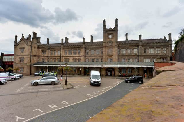 A quiet Shrewsbury train station