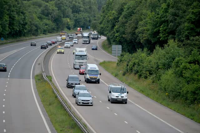 Protesters headed east along the M54 up to Junction 1 before returning to Telford, accompanied by police