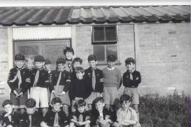 Albrighton Scouts, an outside den, 1956