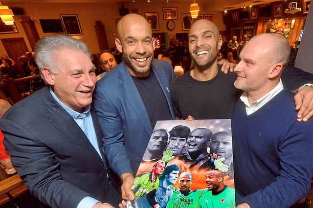 Goalkeepers’ union: With Phil Parkes, Matt Murray and Carl Ikeme