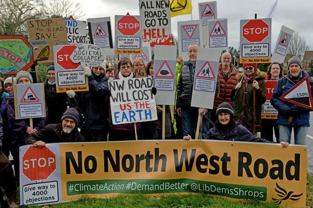 Campaigners have called for Shropshire Council to drop the plans for the road