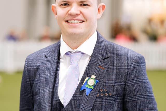 SANDWELL COPYRIGHT EXPRESS & STAR JAMIE RICKETTS 10/03/2022 - Crufts Dog Show 2022 and The Birmingham National Exhibition Centre - Thursday 10th March 2022. In Picture: Ryan Hennessy - Agility Judge for Young Kennel Club.