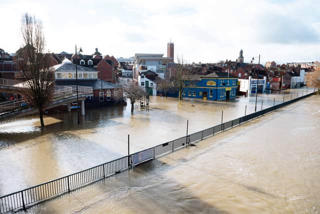 The Riverside area on Smithfield Road was flooded this week
