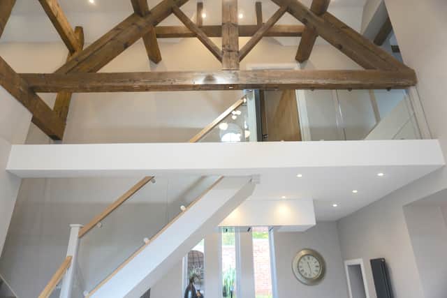 A glass panelled staircase has been installed in the church.