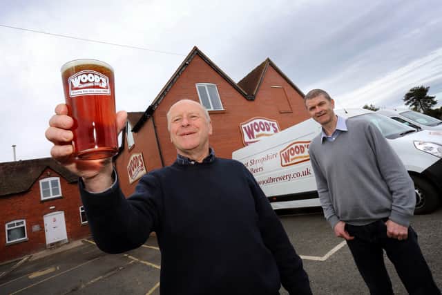 Wood's was founded in 1980 by Edward Wood, left, pictured in 2017 with general manager James Owens