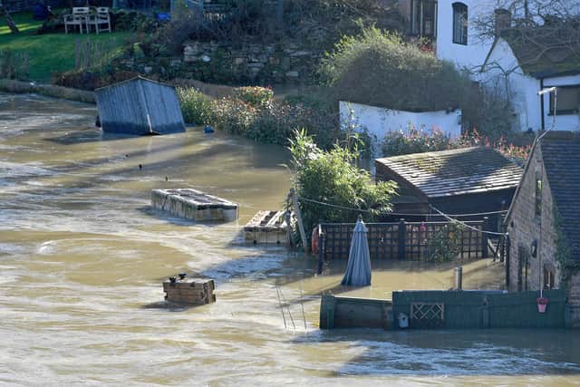 Although the Wharfage flood barriers have worked, some homes have still been hit