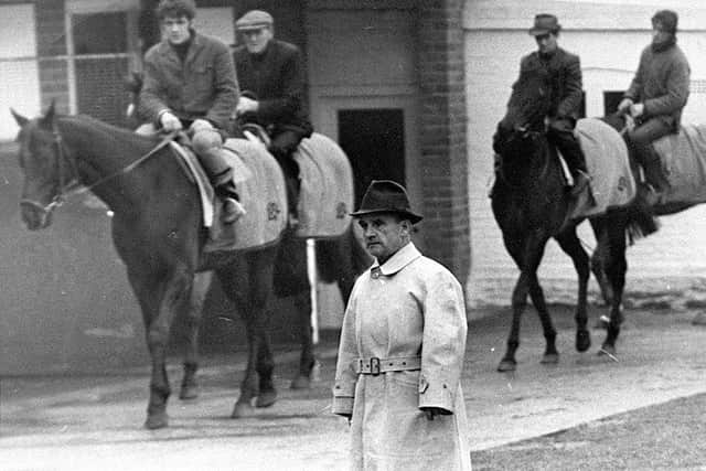 After his racing career the champion jockey became a trainer.