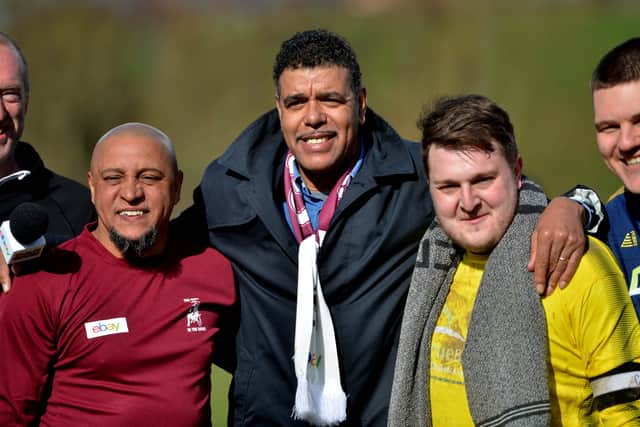 Chris Kamara was also in Hanwood for the occasion