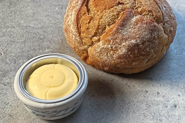Delicious sourdough with French butter