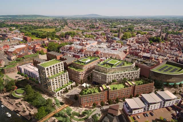 An artist's impression of how the development could look