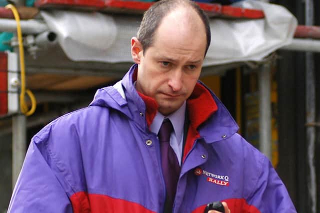 Victim John Atkinson arriving at Hendy-Freegard's trial in 2004