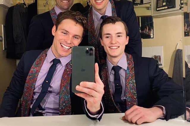 Andy with his cast mates