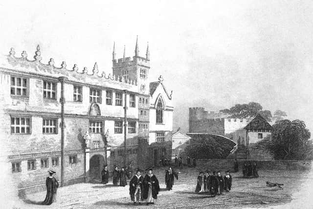 Shrewsbury Grammar School, which Darwin attended – it's now the town's library.