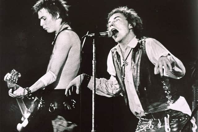 Former Sex Pistols stars  Sid Vicious and Johnny Rotten