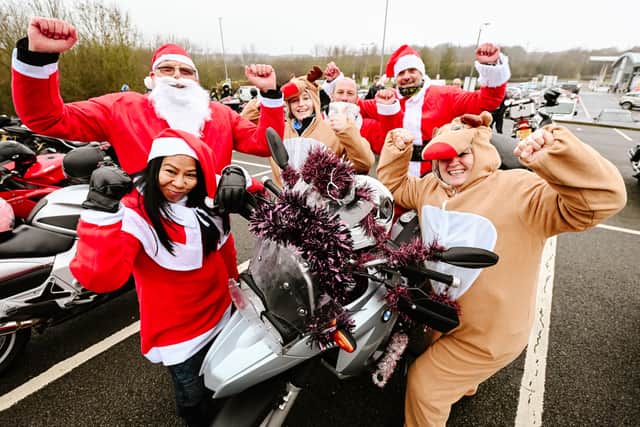 Many riders were dressed for the occasion
