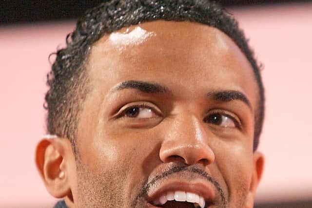 British singer Craig David speaks during a conference at the 3GSM World Congress in Barcelona, Spain February 15, 2006. The world's top handset makers have launched new models at the 3GSM wireless trade show in Barcelona this week, ranging from leading-edge niche products by BenQ Siemens to potential volume sellers from market leader Nokia. The event runs until Thursday. REUTERS/Albert Gea