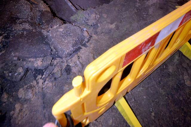 Part of the road is closed after Severn Trent carried out work on the burst pipe