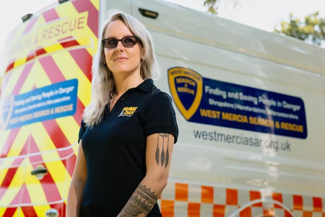 Kirsty Walsh, ambassador for Home & Dry, part of West Mercia Search and Rescue..
