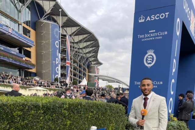 Aaron Simpson at Royal Ascot for Racing Channel