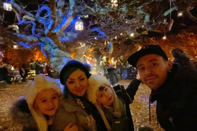 Joe Worrall with his family