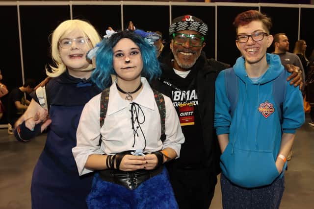 Red Dwarf and Strictly star Danny John-Jules with Lara Evans, Kite Allan and Andu Evans